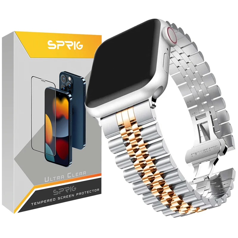 بند اسپریگ مدل RLX مناسب برای اپل واچ Ultra 49 میلی متری