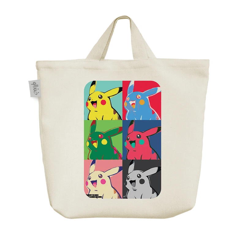 ساک خرید خندالو مدل پیکاچو انیمه پوکمون کد 7171