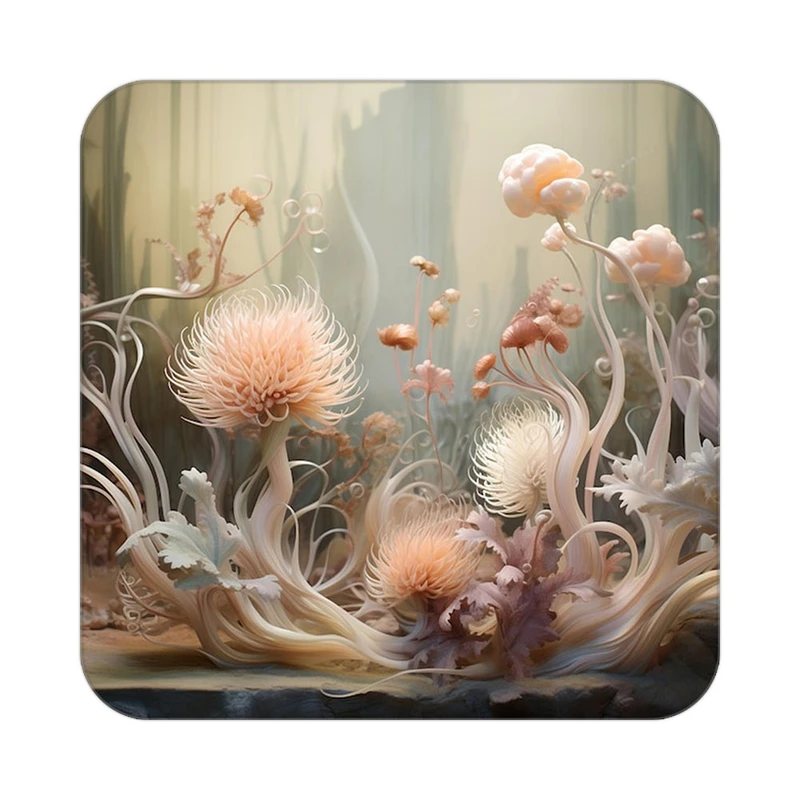 زیر لیوانی کاکتی طرح گل مدل mp16119