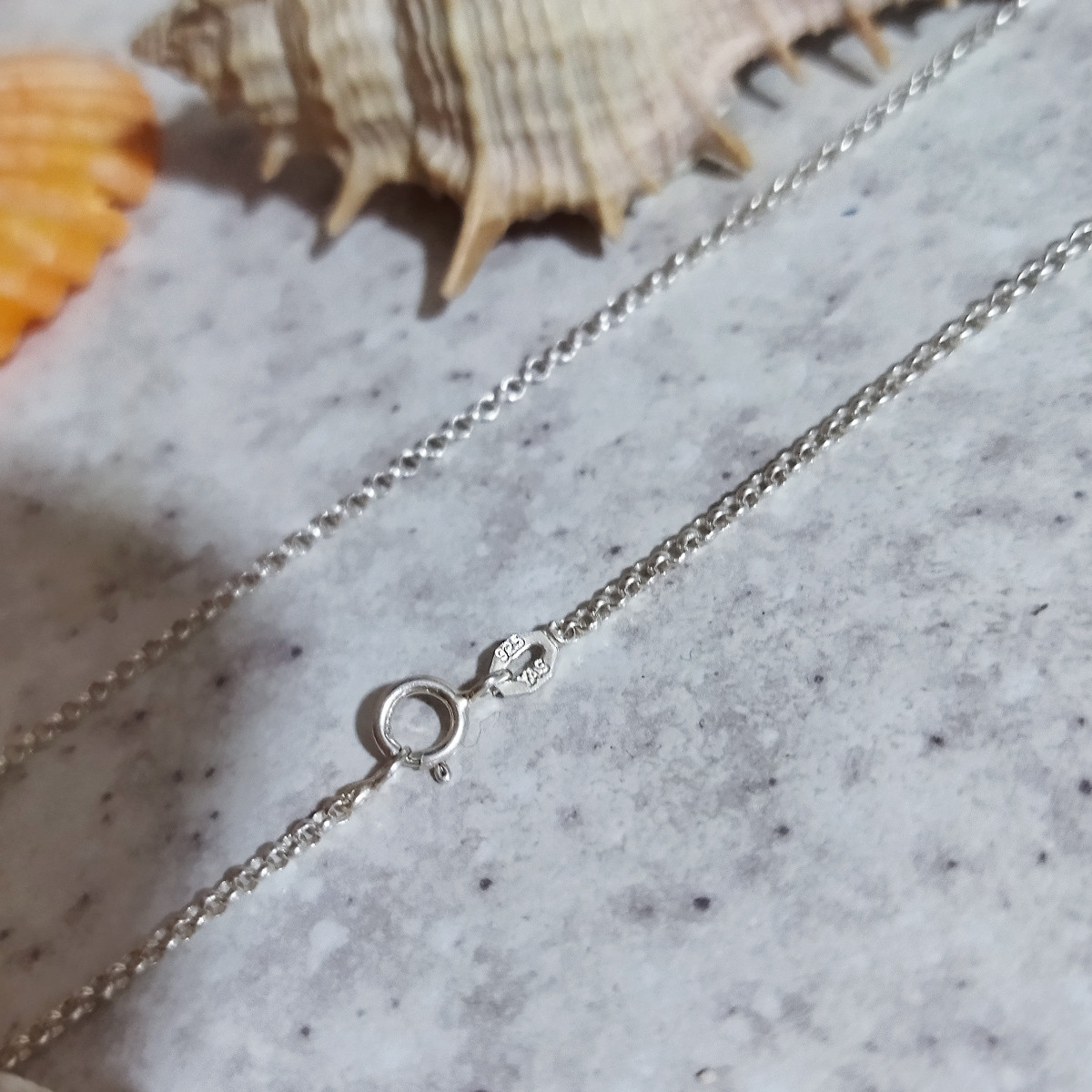 زنجیر نقره زنانه سلین کالا مدل حلقه ای T70