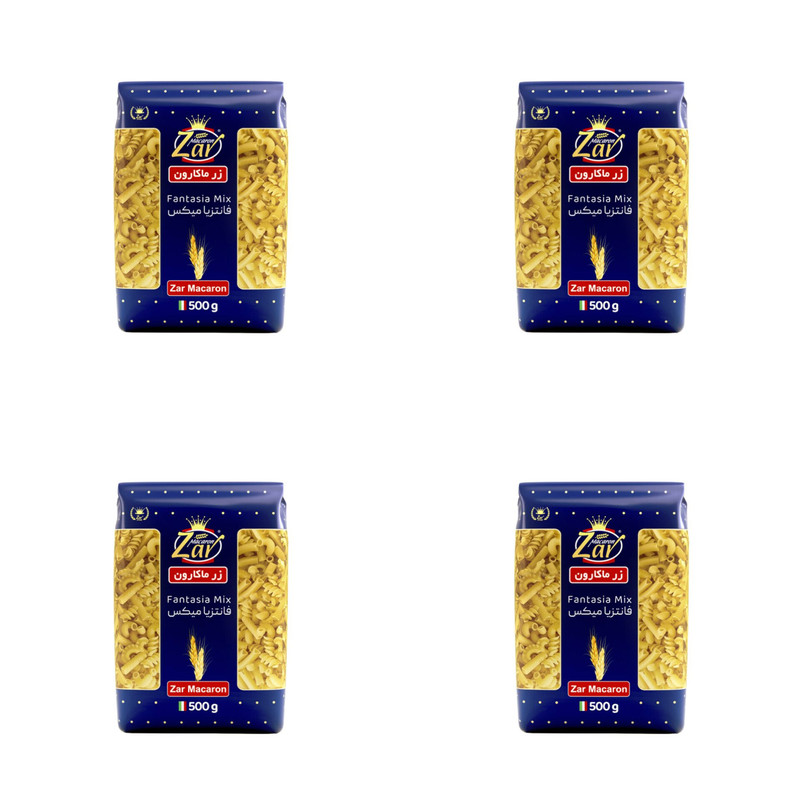 ماکارونی فرمی میکس زر ماکارون - 500 گرم بسته 4 عددی