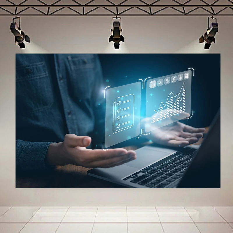  پوستر طرح تحلیل دیجیتال مدل واقعیت افزوده کد AR3058361