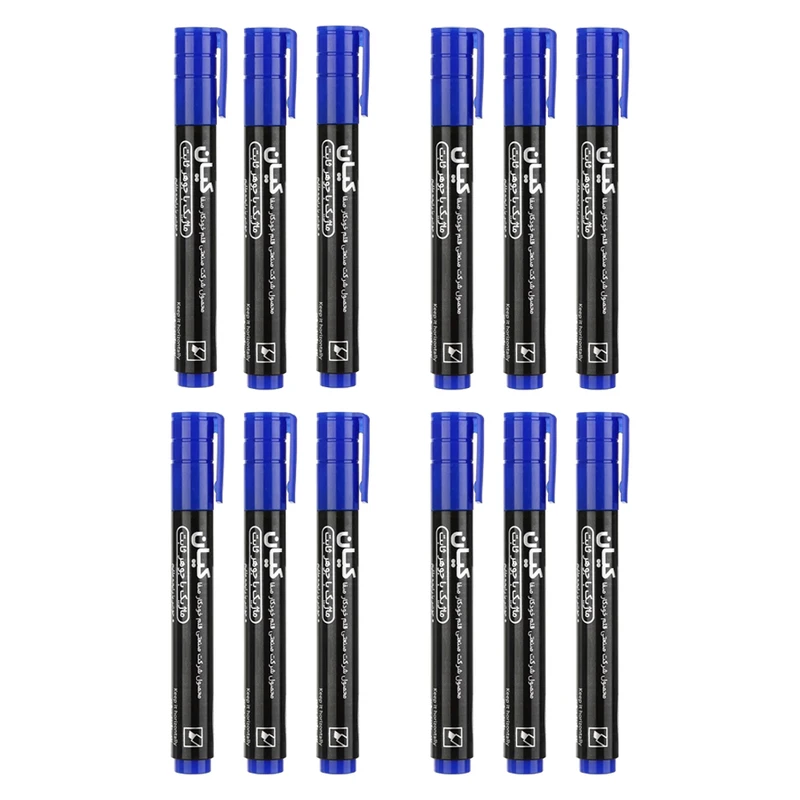 ماژیک پرمننت کیان مدل t-safa بسته 12 عددی