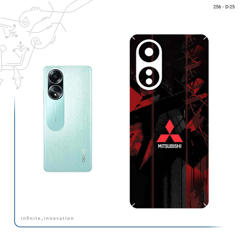 برچسب پوششی ماهوت مدل Mitsubishi_Motor مناسب برای گوشی موبایل اپو A58 4G