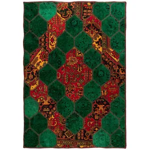   کلاژ فرش دستبافت سه و نیم متری مدل چهل تکه کد FT1116