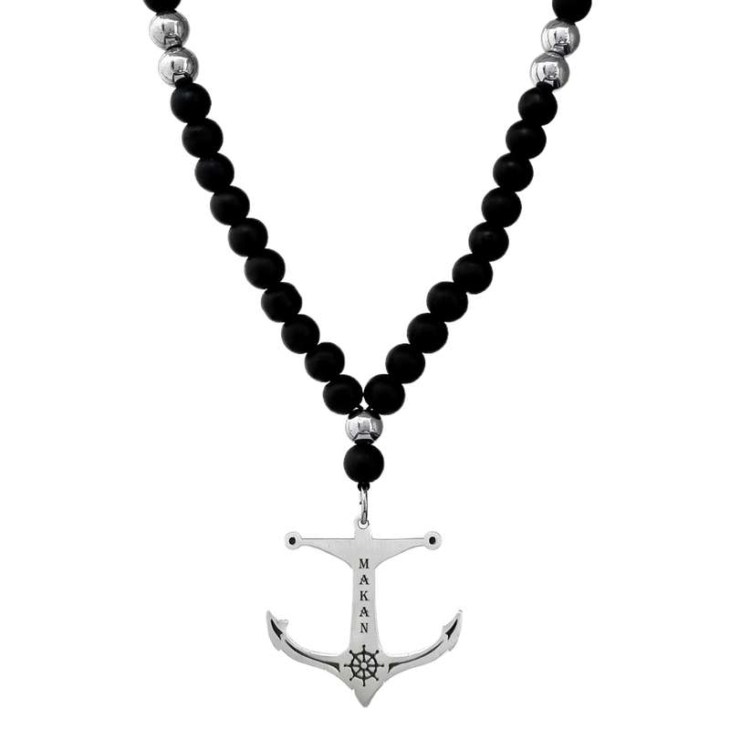 گردنبند نقره مردانه لیردا مدل اسم ماکان 72504 گردنبند نقره مردانه لیردا مدل اسم ماکان 72504