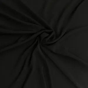 پارچه لباس عرض 1.1 متر مدل کرپ خاویاری رنگ مشکی