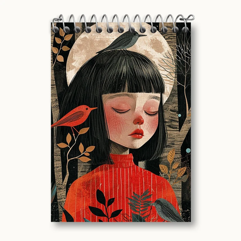 دفتر یادداشت 50 برگ خندالو طرح دخترانه کد N2392