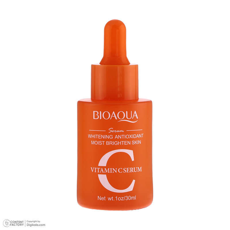 سرم روشن کننده پوست بی آکوا مدل Vitamin C مناسب برای انواع پوست حجم 30 میلی‌لیتر
