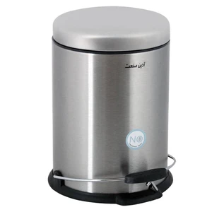 سطل زباله پدالی آذین صنعت مدل circule300 حجم 3 لیتر