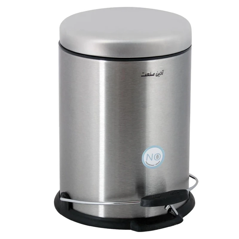 سطل زباله پدالی آذین صنعت مدل circule300 حجم 3 لیتر