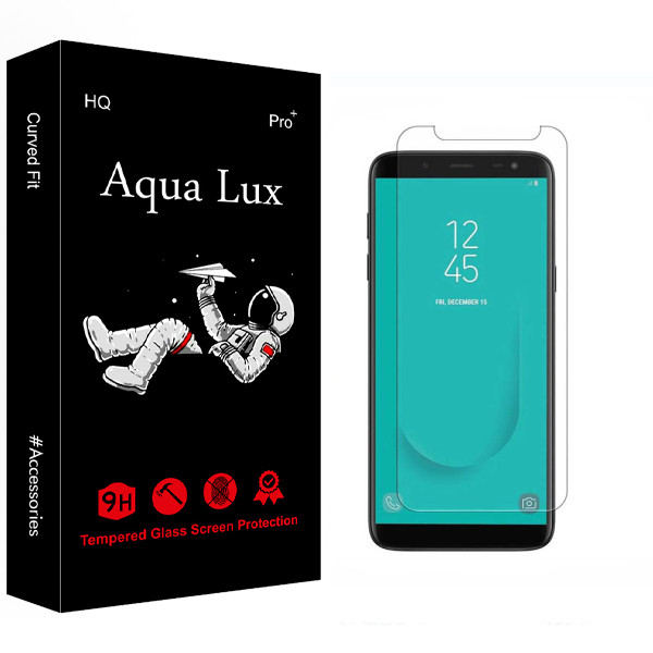 محافظ صفحه نمایش شیشه ای آکوا لاکس مدل +Pro مناسب برای گوشی موبایل سامسونگ Galaxy J8 Plus