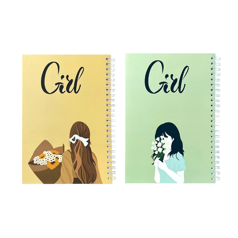 دفتر مشق 80 برگ مدل دختر Girl مجموعه 2 عددی 