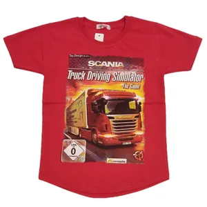 تی شرت آستین کوتاه پسرانه مدل scania 5065
