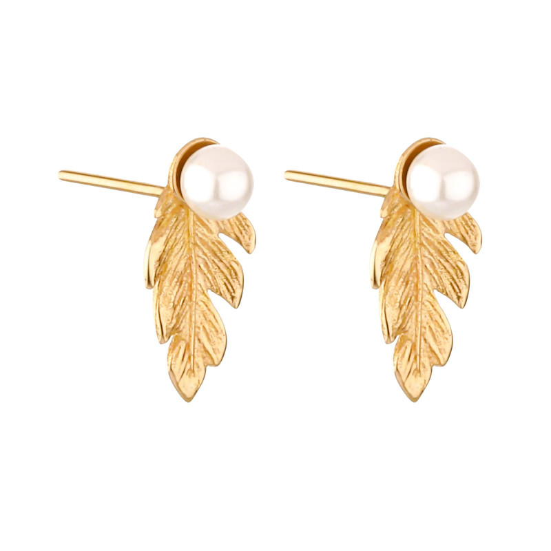 گوشواره میخی طلا 18 عیار زنانه تاج مدل A290 - 4