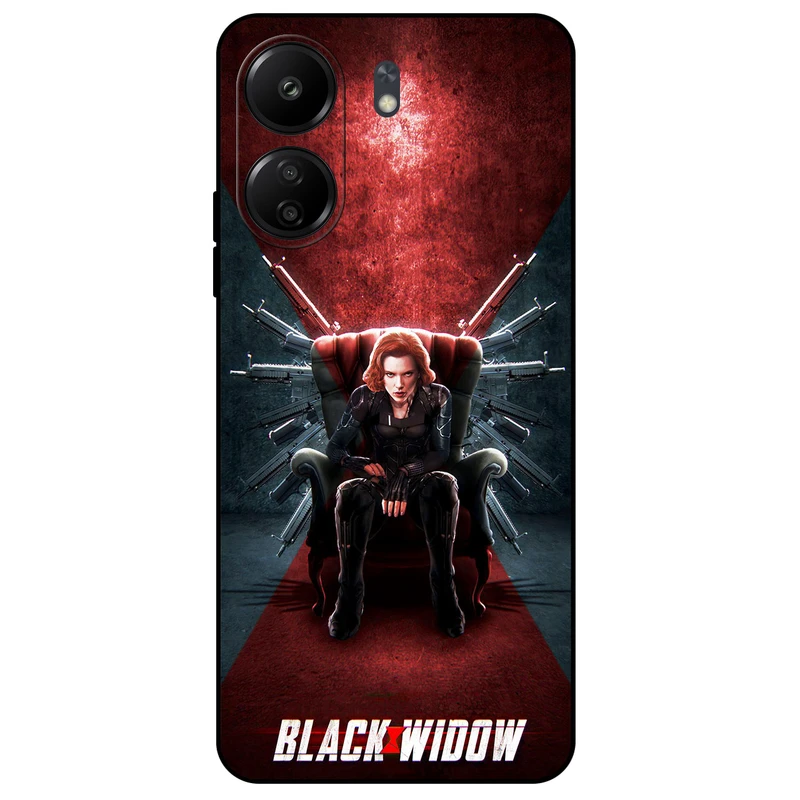 کاور مگافون طرح بیوه سیاه مدل 5423 مناسب برای گوشی موبایل شیائومی Redmi 13C