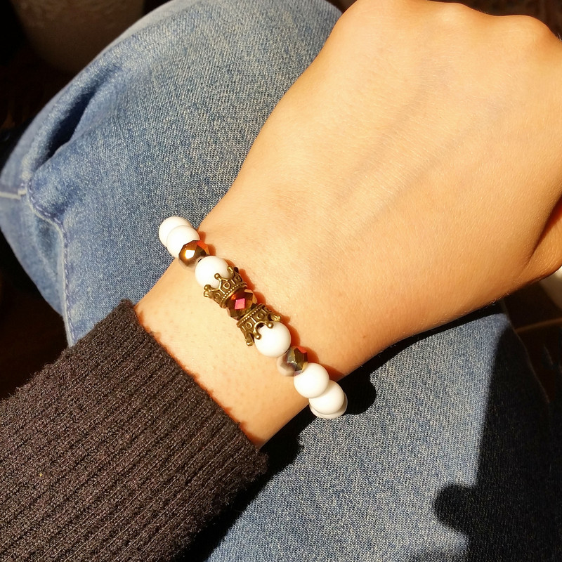 دستبند زنانه طرح تاج کد on-2