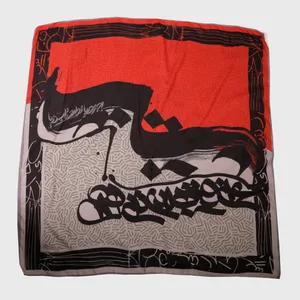 روسری زنانه مدل Nikol 75 نخی BA6400
