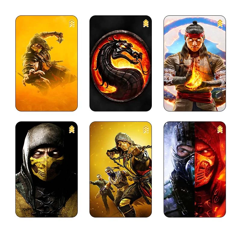 استيکر کارت کارنيکا طرح مورتال کامبت کد 83789 مجموعه 6 عددی