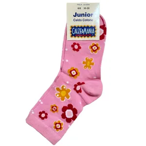 جوراب دخترانه سانتاگوستینو مدل 36838 گل گلی
