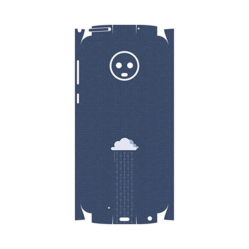 برچسب پوششی ماهوت مدل Minimal Data Cloud-FullSkin مناسب برای گوشی موبایل موتورولا Moto G6