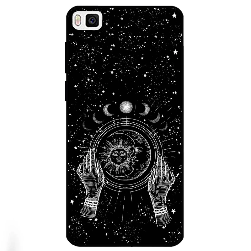 کاور مگافون طرح ماه و خورشید مدل 1892 مناسب برای  گوشی موبایل هوآوی P8 