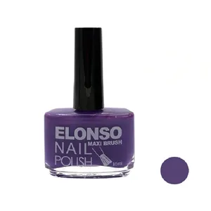 لاک براق ناخن الونسو مدل ساده شماره A45 رنگ بنفش