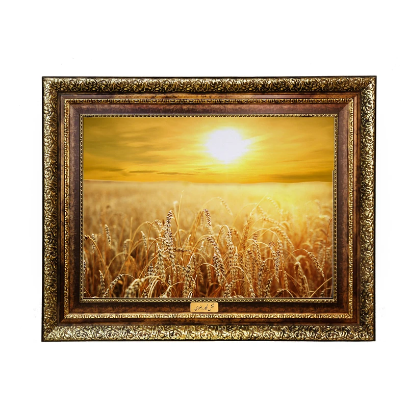 تابلو فرش ماشینی نقش نگار رضوی طرح منظره کد 122H