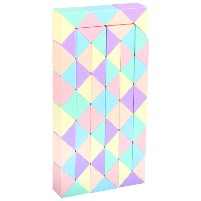 مکعب روبیک موفنگ جیااوشی مدل ماری 72 قطعه مویو ماکارون MoYu Macaron Magic Snake 72 pcs