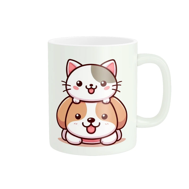 ماگ پاد آفرین مدل گربه کیوت بامزه فانتزی کارتونی کد PM5355