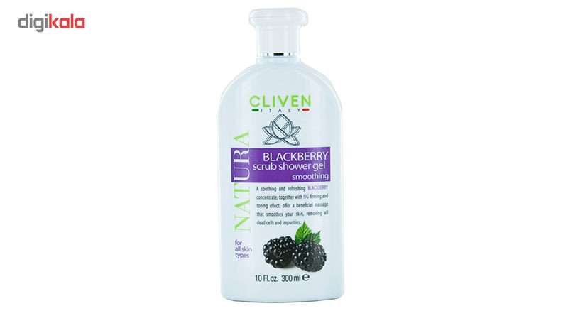 ژل لایه بردار و شتستشوی بدن کلیون مدل Blackberry Scrub Shower Gelحجم 300 میلی لیتر