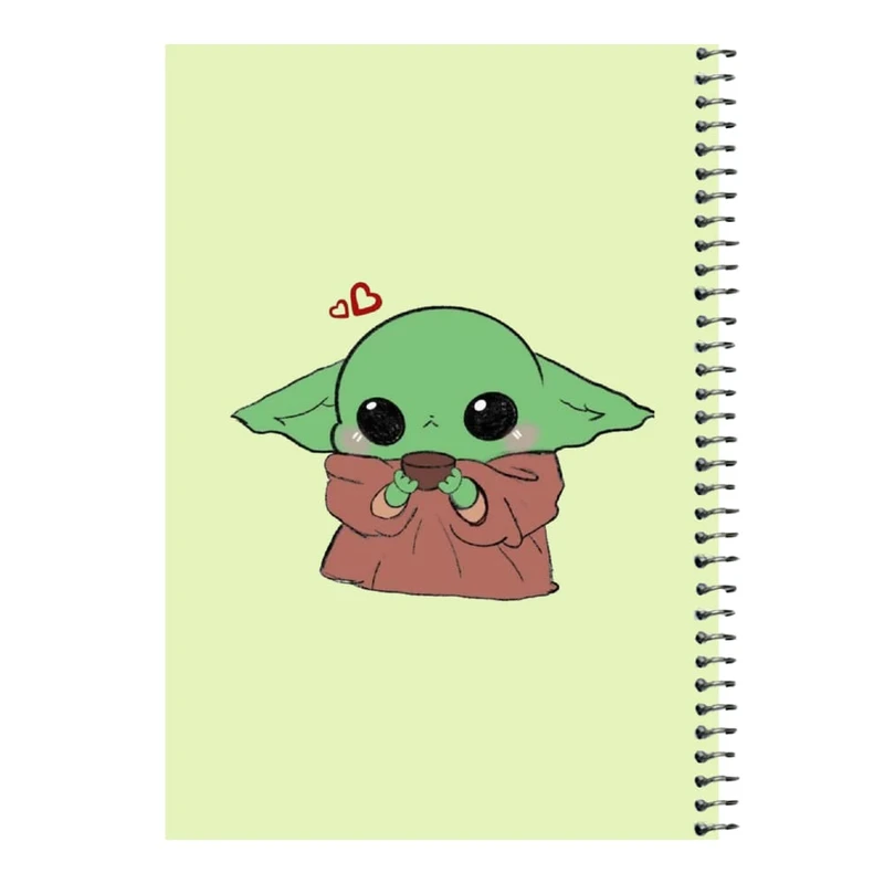 دفتر مشق 80 برگ اس جی مدل بیبی یودا کد۲   