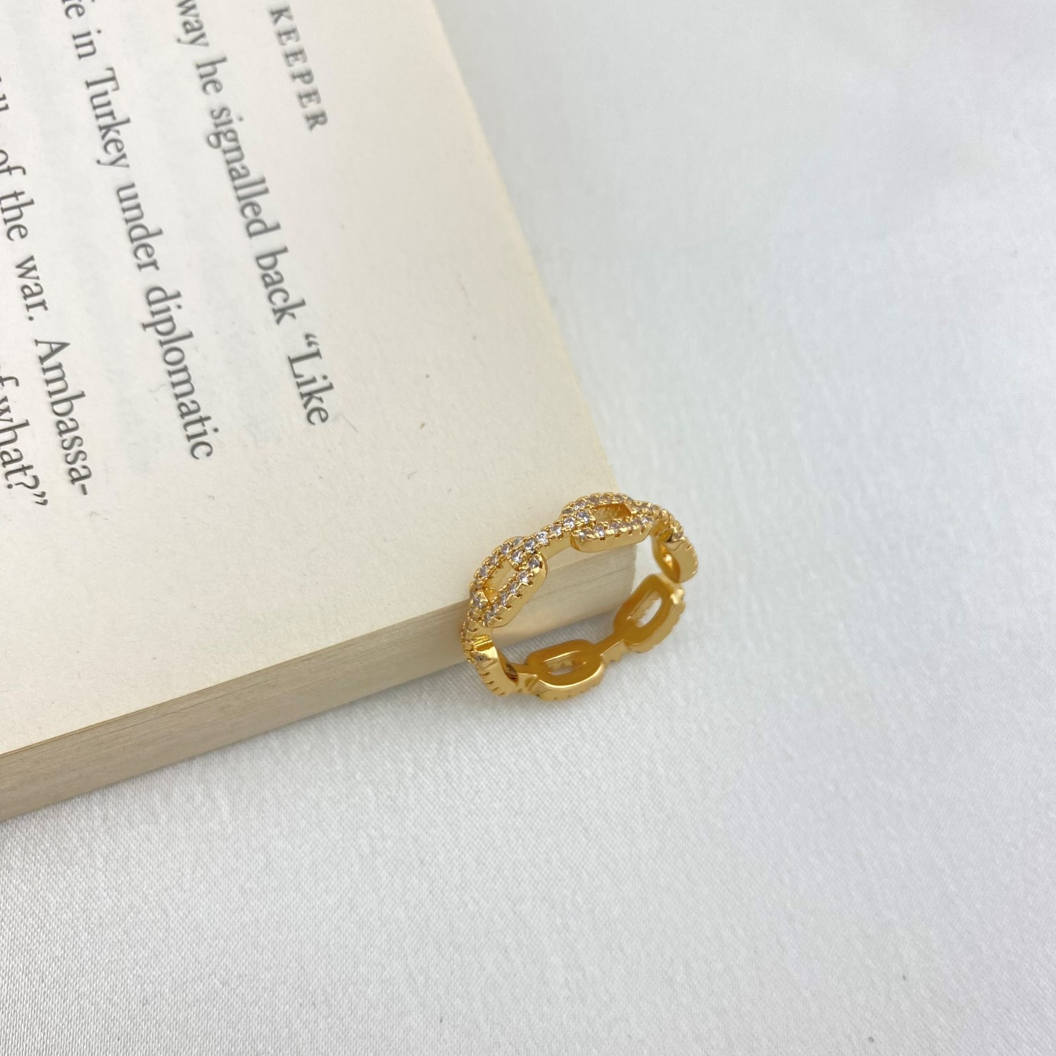 انگشتر زنانه وای اس ایکس مدل کارتی کد R4418