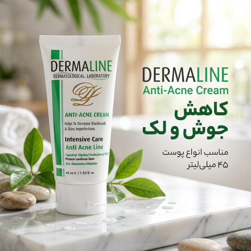 کرم ضد جوش درمالاین کد 1 حجم 45 میلی لیتر