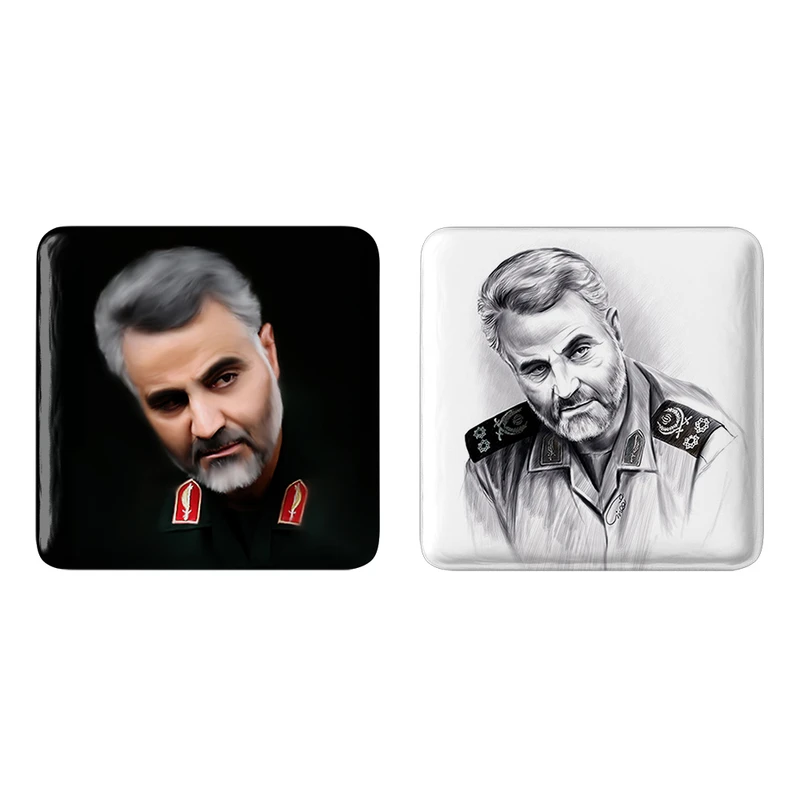 مگنت خندالو مدل سردار قاسم سلیمانی کد 26192618 مجموعه 2 عددی