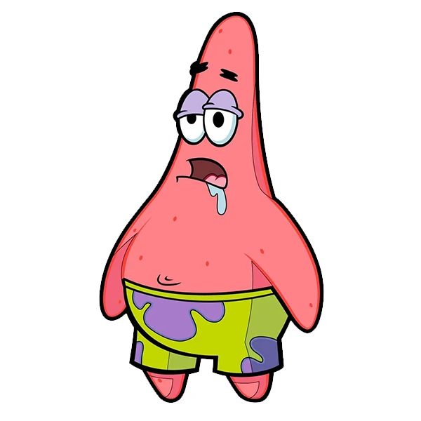  استیکر پارچه و لباس پاد آفرین طرح کارتونی پاتریک کد 5483