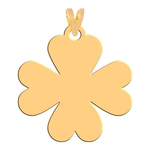 آویز گردنبند طلا 18 عیار زنانه فرشته مدل گل WNL-000242