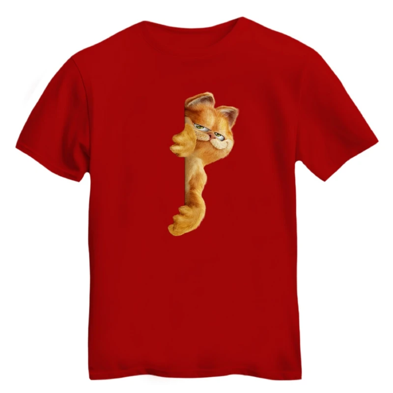 تی شرت آستین کوتاه زنانه مدل گارفیلد کد ۴