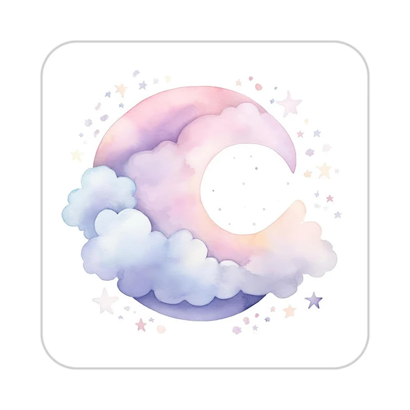 زیر لیوانی کاکتی طرح ماه و ستاره مدل mp52823