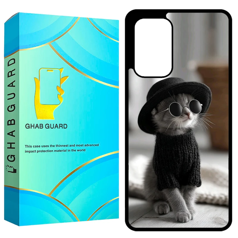 کاور قاب گارد طرح گربه مدل GCHPA53 مناسب برای گوشی موبایل سامسونگ Galaxy A53 5G
