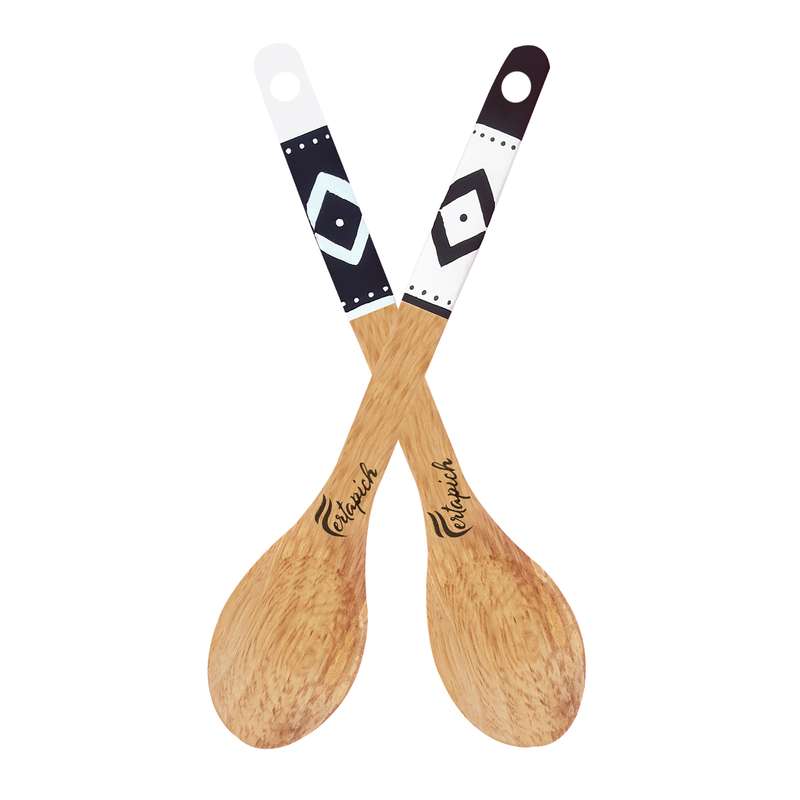   قاشق آشپزی فرتاپیچ مدل چوبی کد S015 بسته 2 عددی