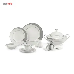 سرویس غذاخوری 86 پارچه شفر طرح Mega کد 5022