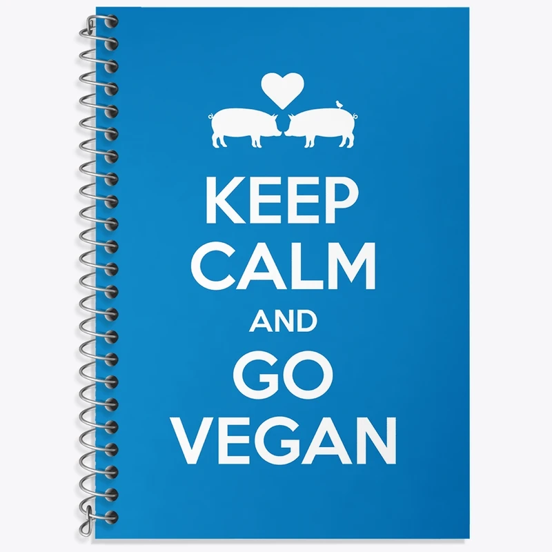 دفتر زبان 50 برگ خندالو مدل سه خط طرح وگن Vegan کد 31120