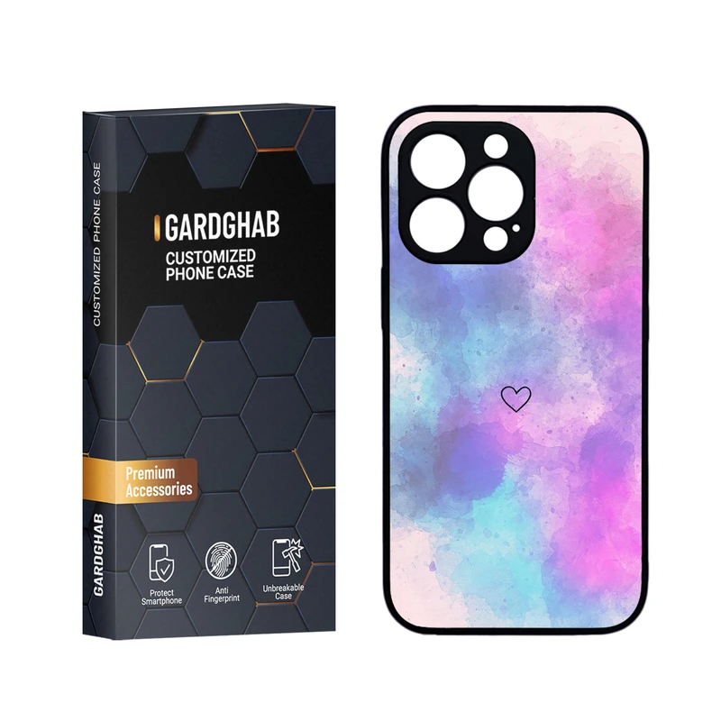 کاور گارد قاب مدل دورژله ای پشت گلس دخترانه مناسب برای گوشی موبایل اپل iPhone 13 Pro