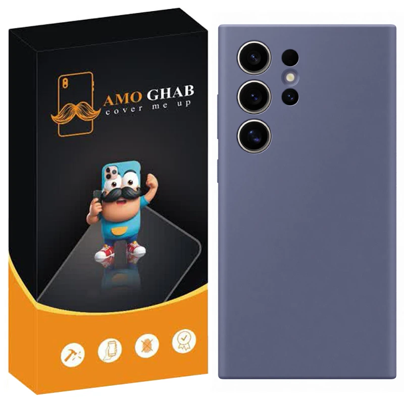 کاور عمو قاب مدل سیلیکونی پاک کنی مناسب برای گوشی موبایل سامسونگ Galaxy S24 Ultra