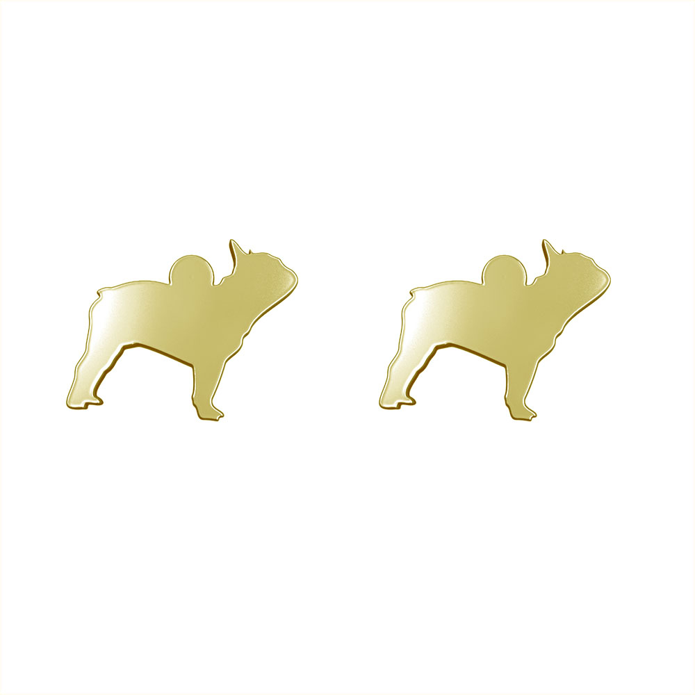 گوشواره طلا 18 عیار زنانه مدوپد مدل سگ کد GA1-16428