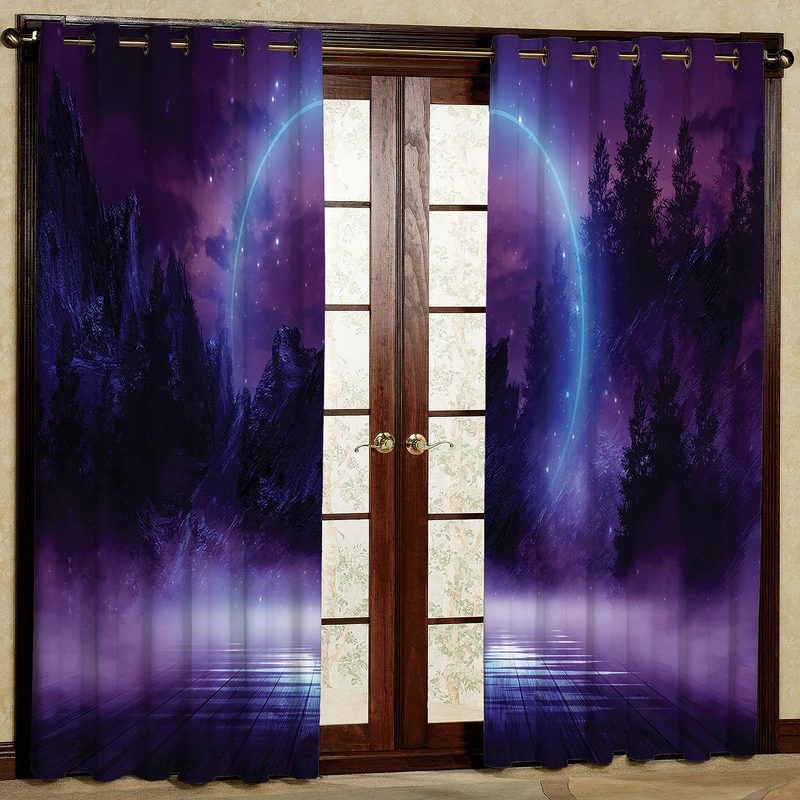 پرده مدل جنگل  مخمل پانچی کد 2297 سایز 200x140 سانتی متر