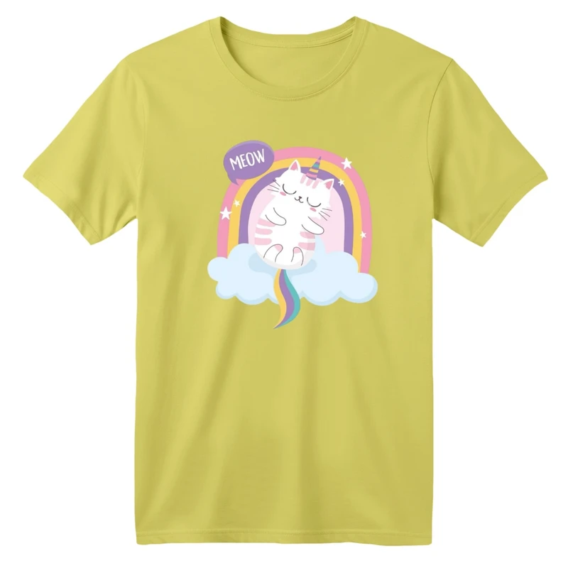 تی شرت آستین کوتاه بچگانه مدل گربه