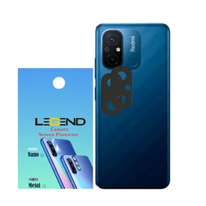 محافظ لنز دوربین لجند مدل فلزی مناسب برای گوشی موبایل شیائومی Redmi 12C بسته 2 عددی