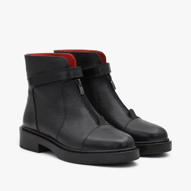 نیم بوت زنانه چرم تهران مدل R94